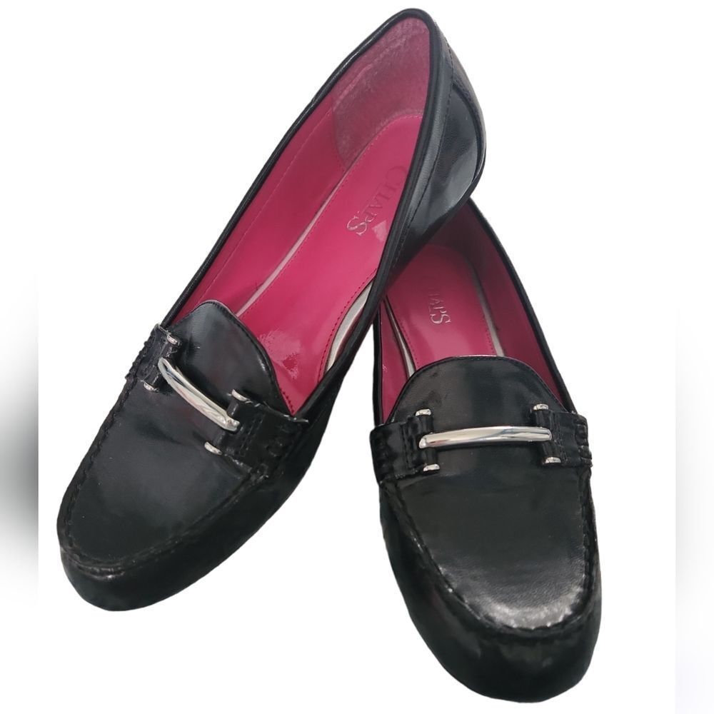Chaps Black Slipons  